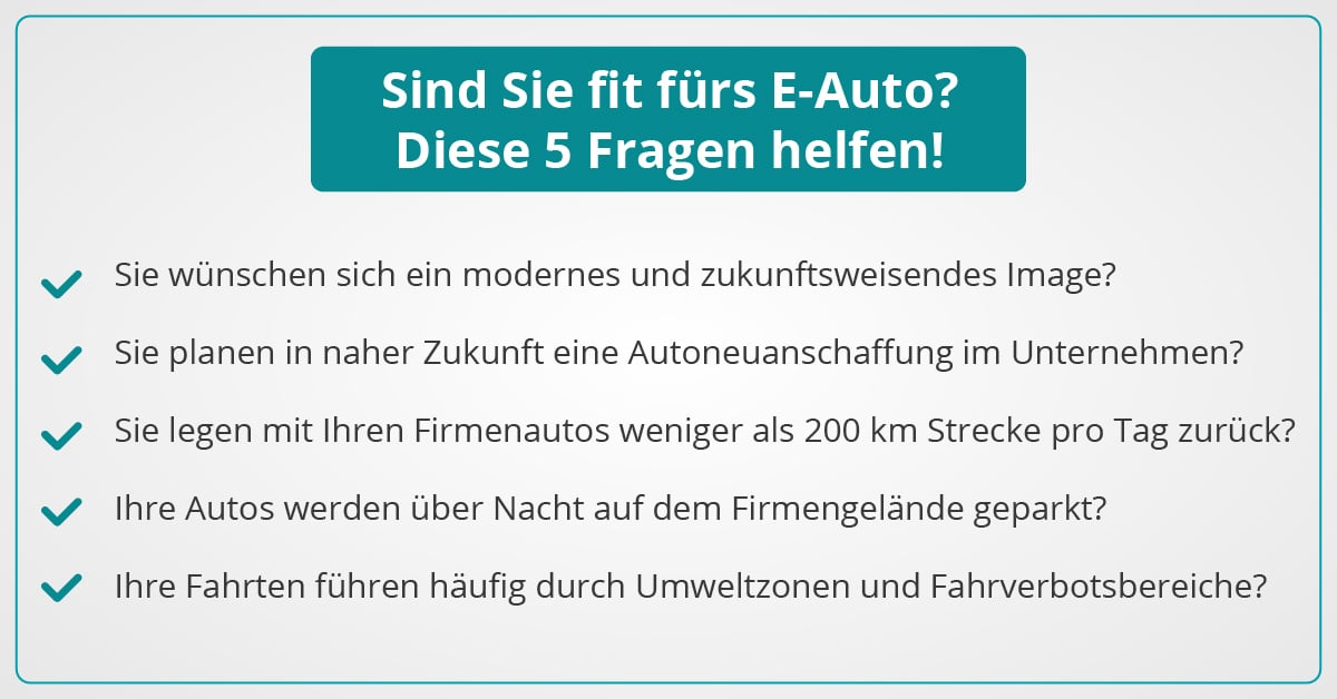 5 Fragen zum E-Auto