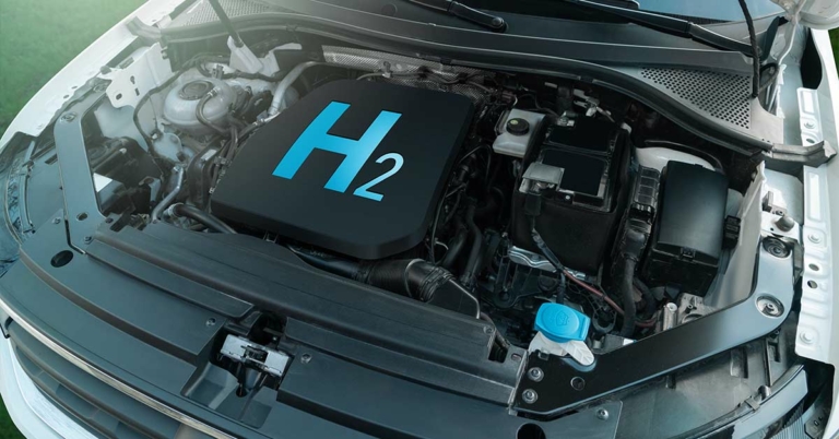 Motor eines Wasserstoffautos
