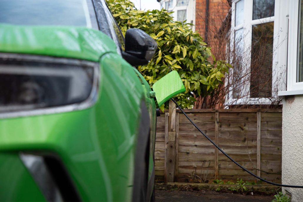 Charging the e-car at home