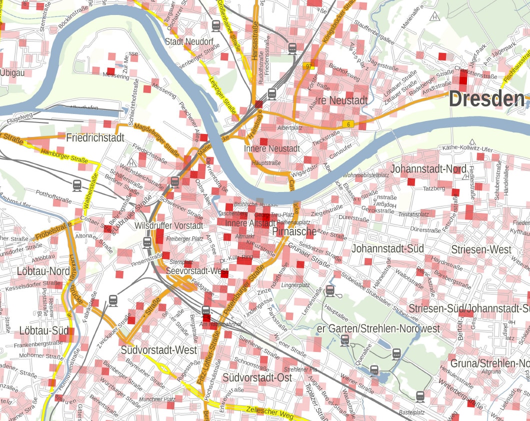 Dresden Zentrum Karte Ladevorgänge