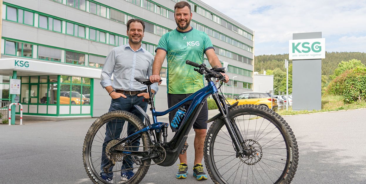 Titelbild E-Bike-Leasing für Mitarbeitende bei KSG