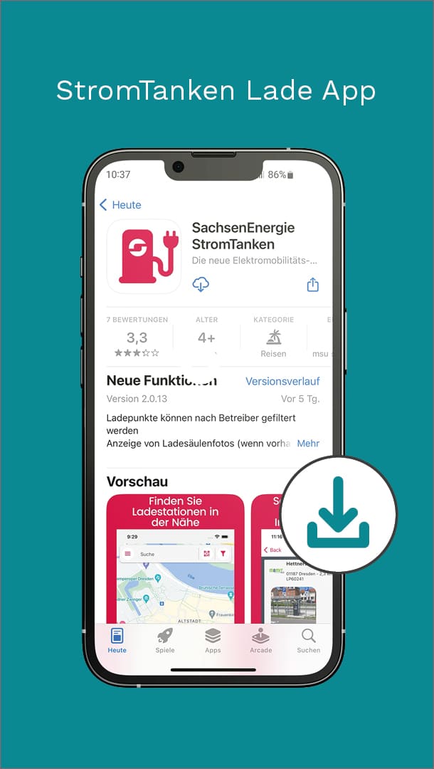 Post graphic StromTanken charging app